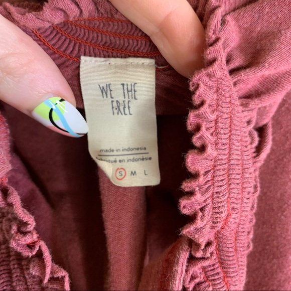 We the Free People SMALL Darling off the Shoulder Top 3312 - Picture 9 of 10